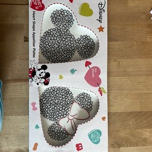Disney heart shape appetizer plates